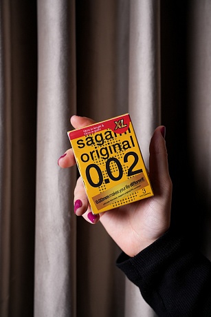 Sagami Original 002 XL Полиуретановые презервативы увеличенного размера Sagami  Япония
