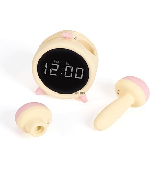 Naughty Clock  Умный стимулятор-будильник с вакуумной стимуляцией и вибрацией   Корея, Республика