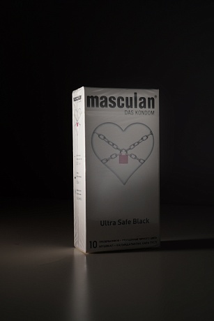 Masculan Ultra Safe Black Ультрапрочные презервативы черного цвета, 10 шт Masculan  Германия