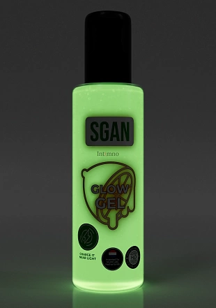 SGAN GLOW GEL Интимный гель на водной основе с эффектом свечения, 110 мл SGAN  Нидерланды