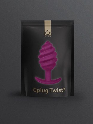 Gplug Twist 2 Витая анальная пробка без вибрации GVibe  Соединенное Королевство